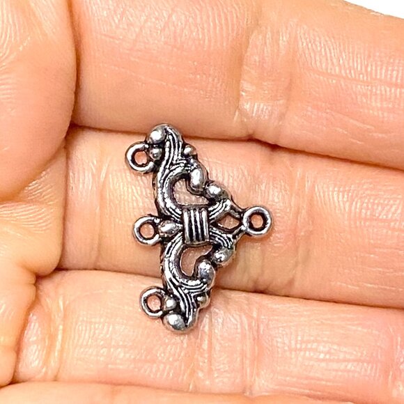 3/10$, 3 to 1 Silver Color Connector for Jewelry Making, DIY Projects - Picture 5 of 5